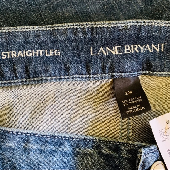Lane Bryant Mid Rise Straight Leg Jean NWT Size 28 - Picture 6 of 7